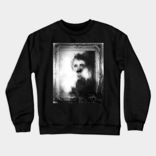 Mirror Ghost fetch Doppelgänger wraith revenant scary reflection Bloody Mary Crewneck Sweatshirt